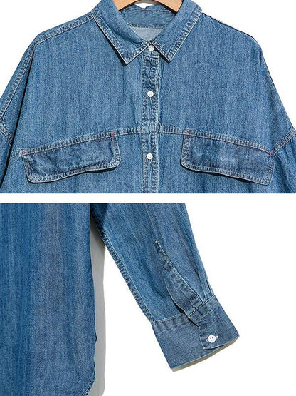 Loose Boyfriend Style Denim Outwear