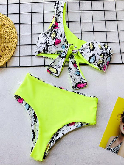 Knot High Waisted Bikini Swimsuit