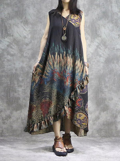 Original Split-joint Oversize Long Dress