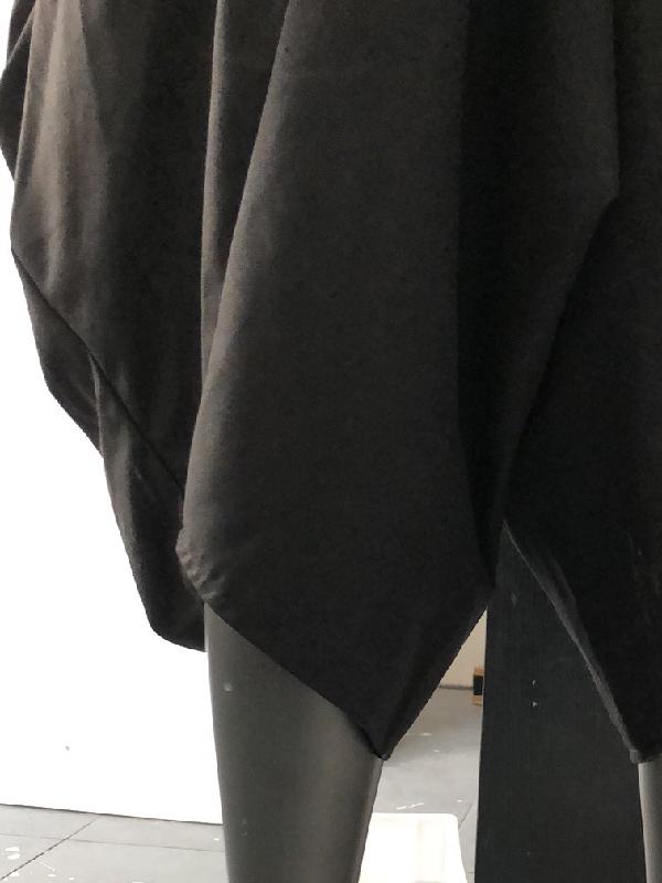 Loose Simple Black Split-joint Casual Pants