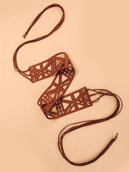 Chic Hollowed Plait Belt Accessories
