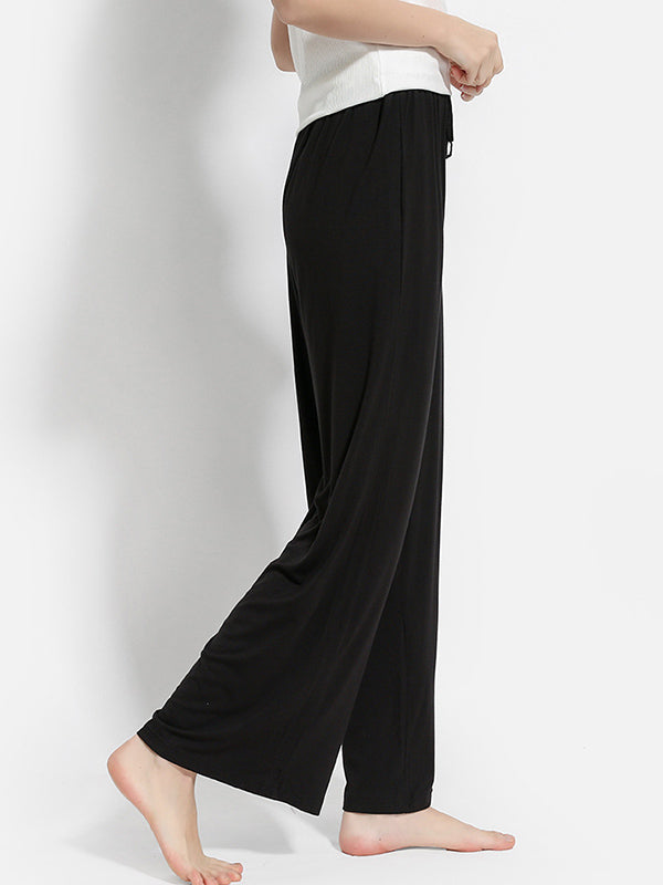 Comfortable Solid Color Modal Pajama Pants