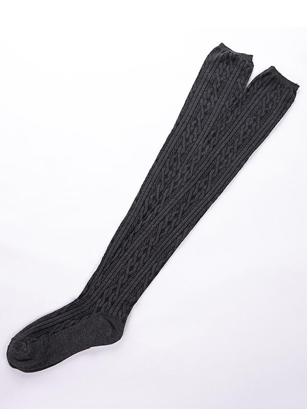 Knitting Over Knee-high 5 Colors Stocking