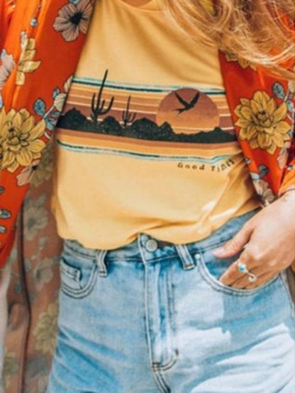 Fashion Half Sleeve T-Shirts Tops