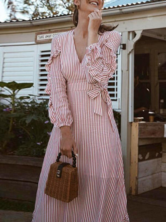 Bohemia Striped Maxi Dress