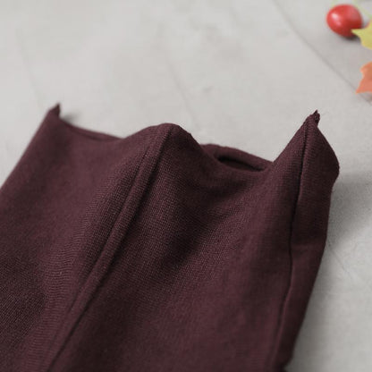Buykud Loose Literary Irregular Split Hem Sweater Dress