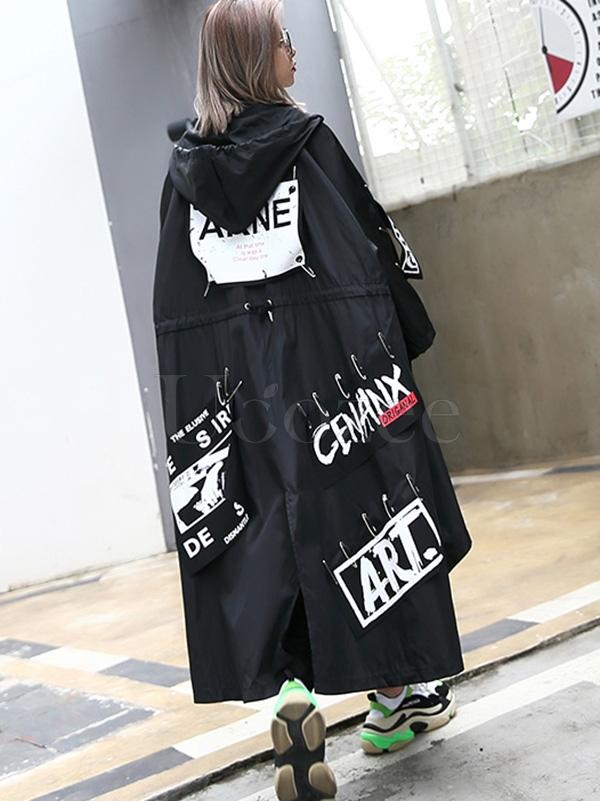 New Printed Cropped Long Outwear