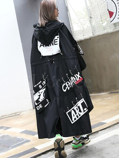 New Printed Cropped Long Outwear