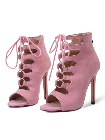 Fashion Peep-toe Cross Strap Heels