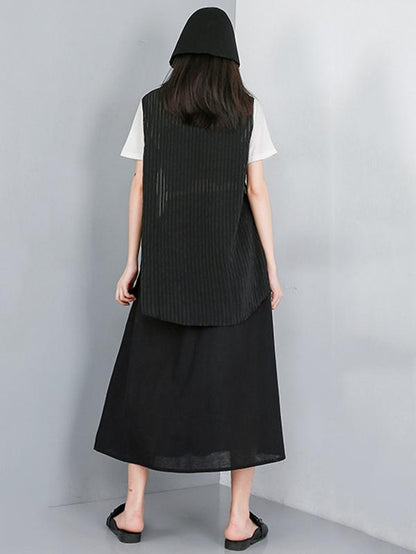 Beaded Split-side Skirt