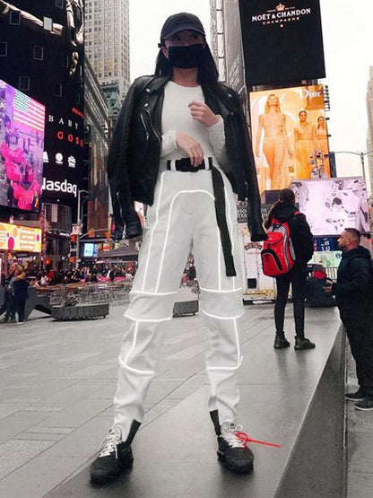 Casual Waistband Split-joint Athletic Pant