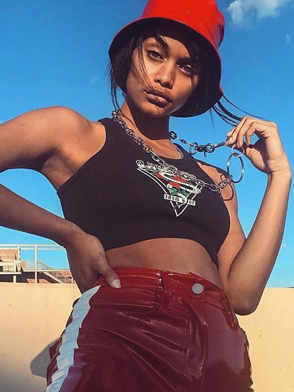 Street Casual Printed Sports Tee