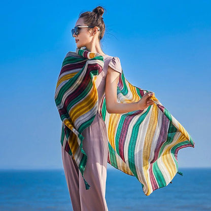 Ethnic Style Travel Beach Holiday Sunscreen Scarf