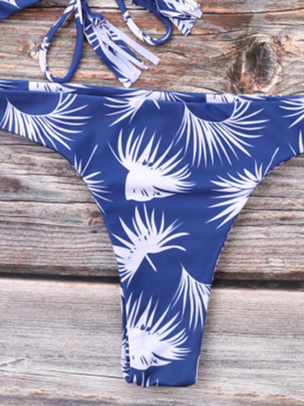 Digital Printed Halter-neck Bikinis Swimwear