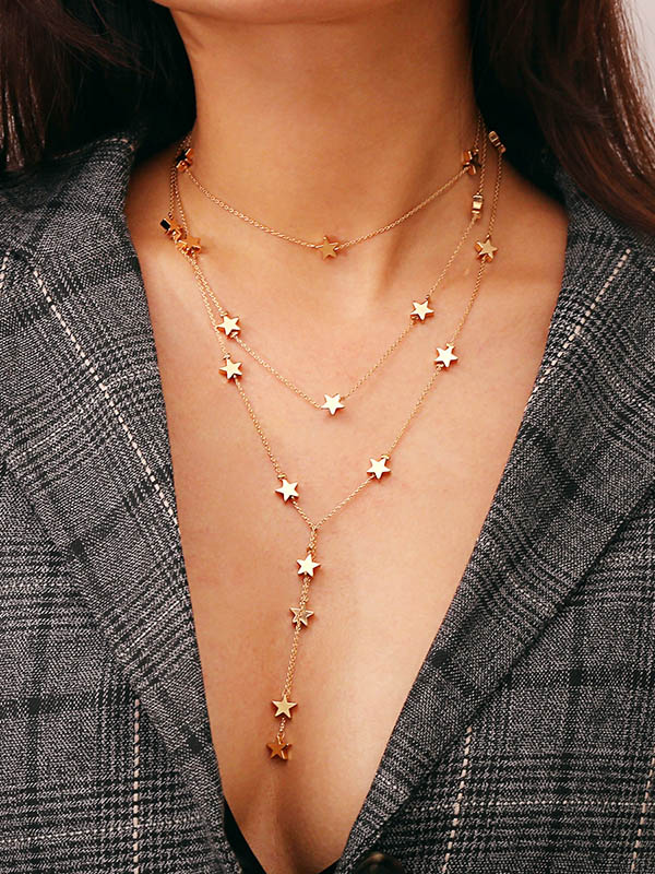 Fashion Star Multi-Layer Necklace