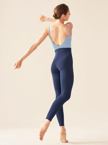 Color Stiching Shortless Yoga Jumpsuits