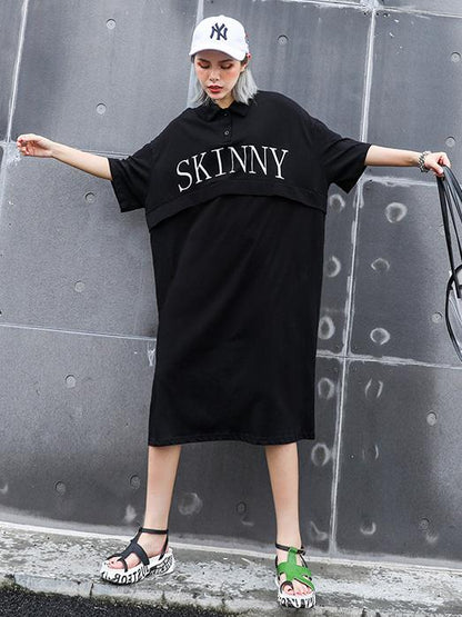 Loose Lettre Printed Dress