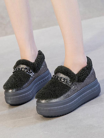 High Leather Warm Shoes  Sport Style