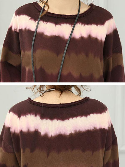 Women Casual Loose Cotton Knitting Sweater Dress