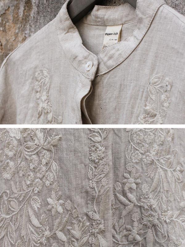 Linen Embroidered Shirt