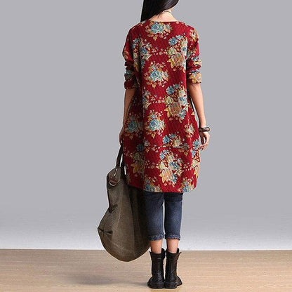 Women cotton print blouse