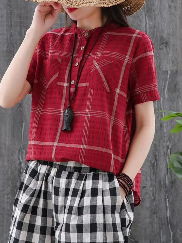 NATIONAL STYLE PLAID SHIRT