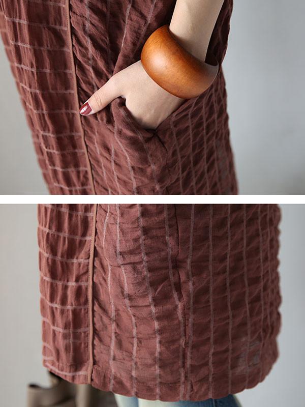 Women Literature Casual Loose 1/2 Sleeve Coffee Shirt