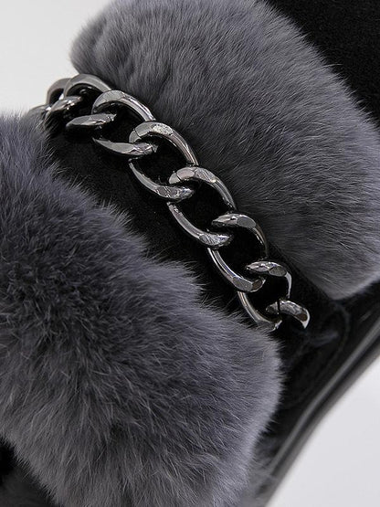 Artificial Fur Hight Warm Snow Boots