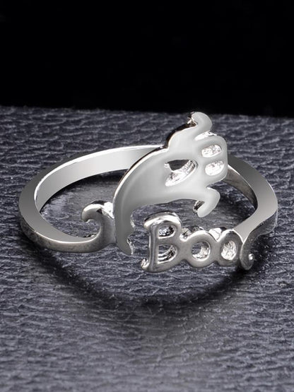 Halloween Witch's Hat&Broomstick Hollow Rings