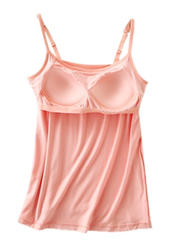 6 Colors Solid Color Spaghetti-Neck Bra Yoga Tops