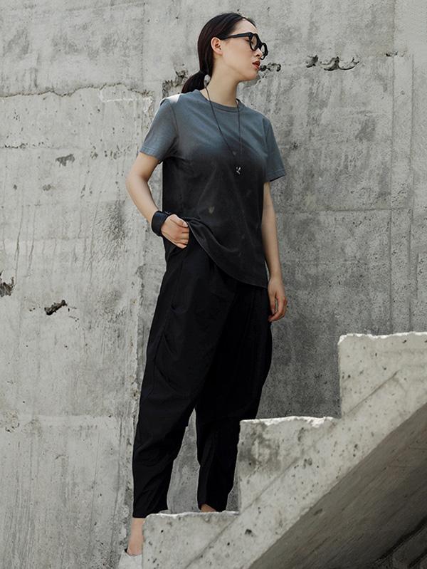 Loose Black Harem Pants