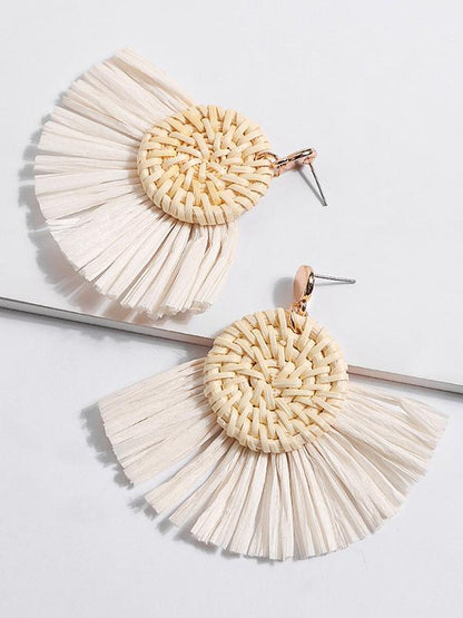 Fashion Rattan Tassels  Earring Accessories