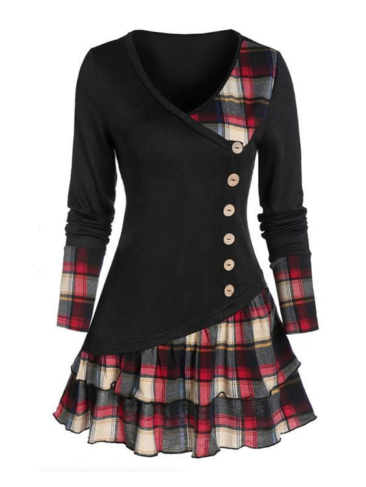 Vintage Plain Mini Dresses