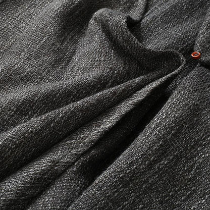 Buykud Pure Color Turtleneck Irregular Casual Dress