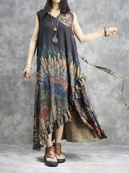 Original Split-joint Oversize Long Dress
