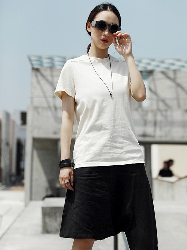 Comfortable Cotton Back Designed T-shirt