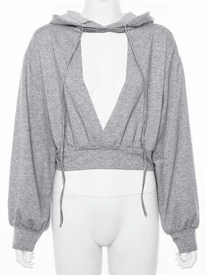 Hooded Cropped Sweatshirts