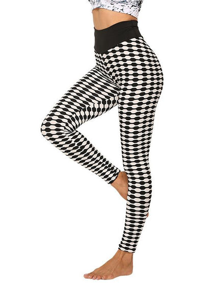 Striped High Waist Sports Leggings