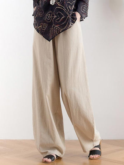 Casual Solid Puff Pants Bottoms