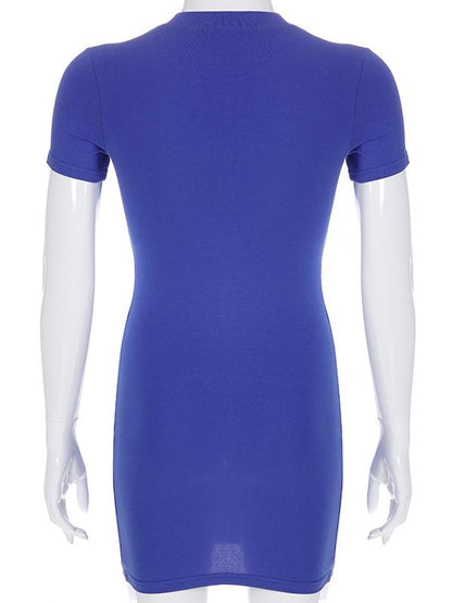 Skinny Short Sleeve Mini Dress
