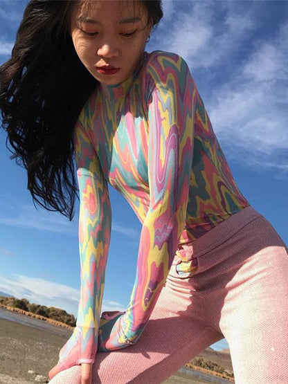 Long Sleeve Skinny Bodysuits