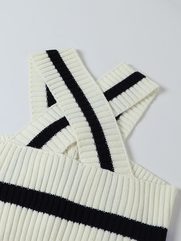 Original Sexy Knitting Halter-Neck Vest Top