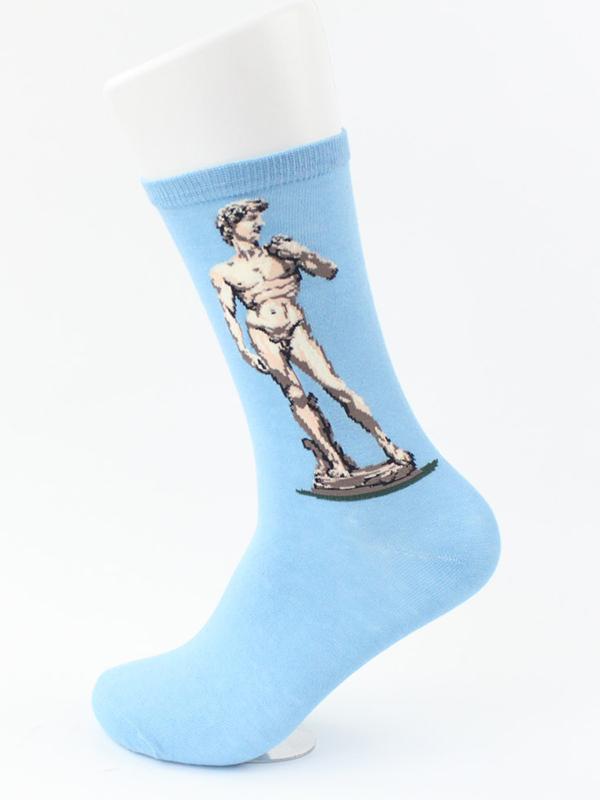 Vintage Literary Abstract Print Socks