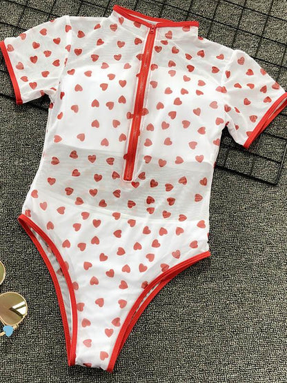 Bandeau Plain White Bikini Swimsuit