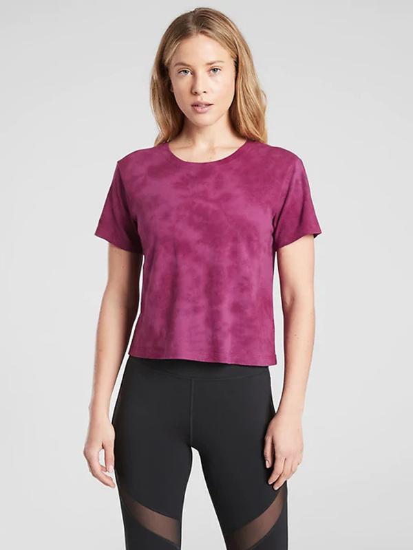 Casual Tie-Dyed Sports Tees