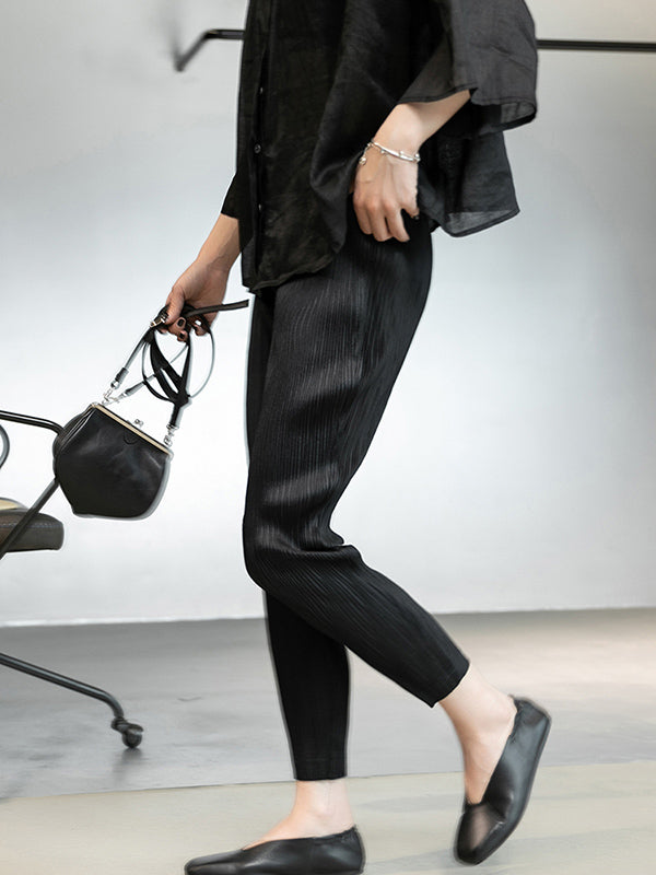 Casual Solid Color Leggings&Capri-Pants