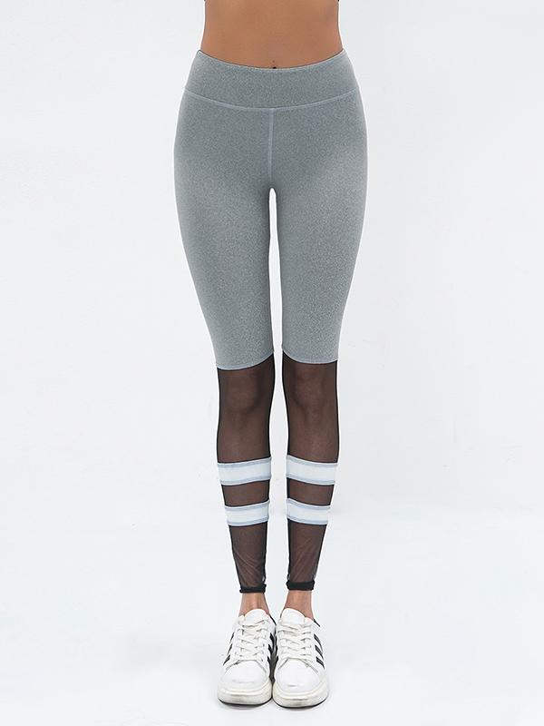 Fishnet Insert Yoga Leggings