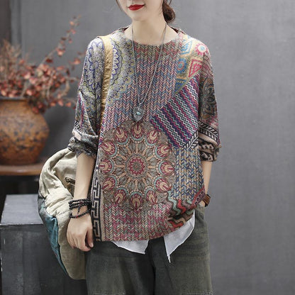 Beautiful Color Pattern Soft Warm Sweater