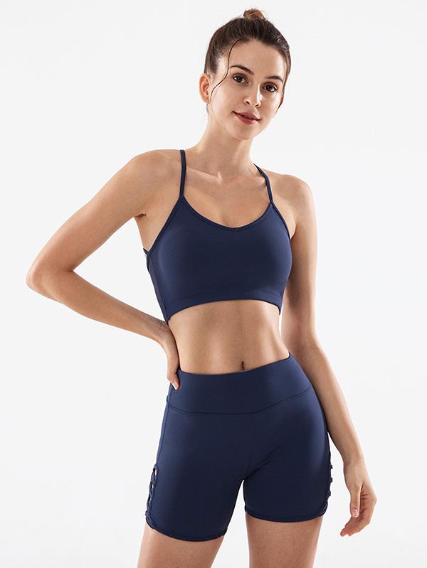 Solid Bandage Quick Dry Yoga Shorts