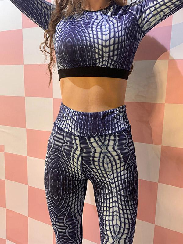 Sexy Printed Breathable Yoga Suits